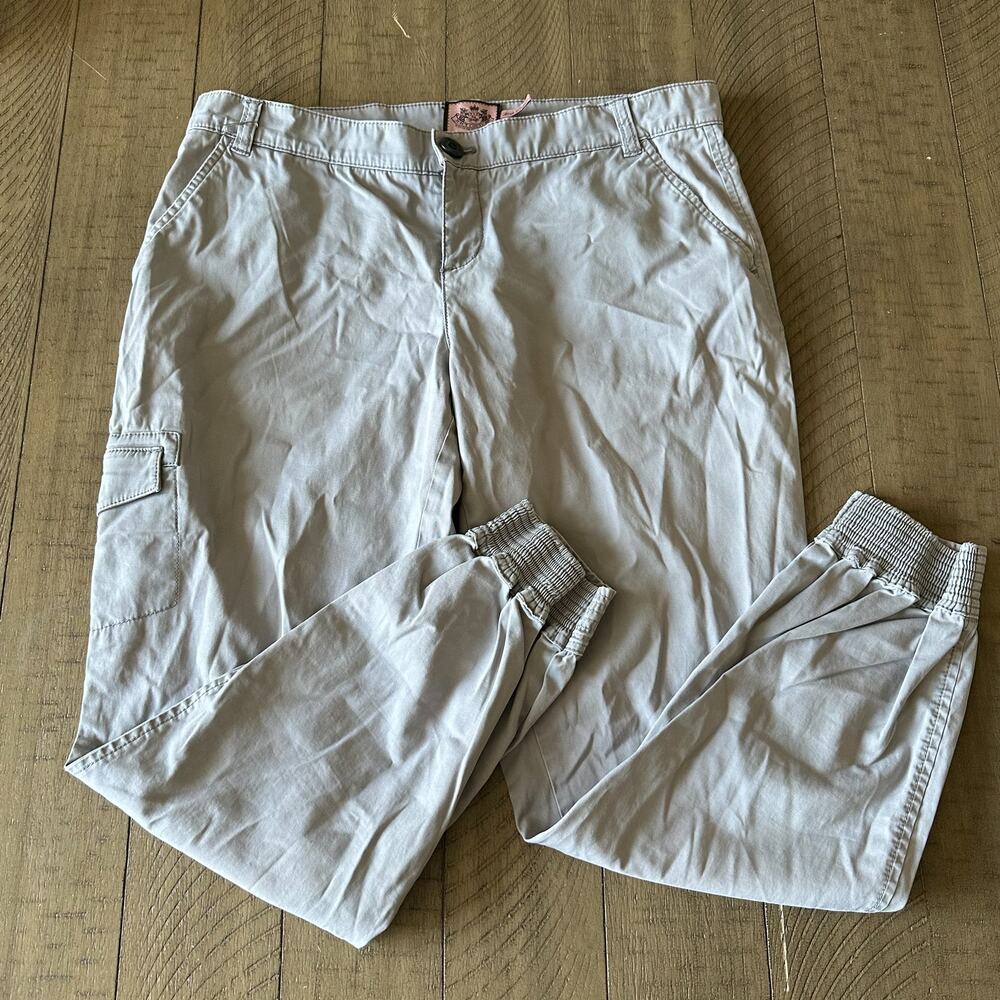 Vintage Juicy Couture Gray Cargo Pants Womens Size 6